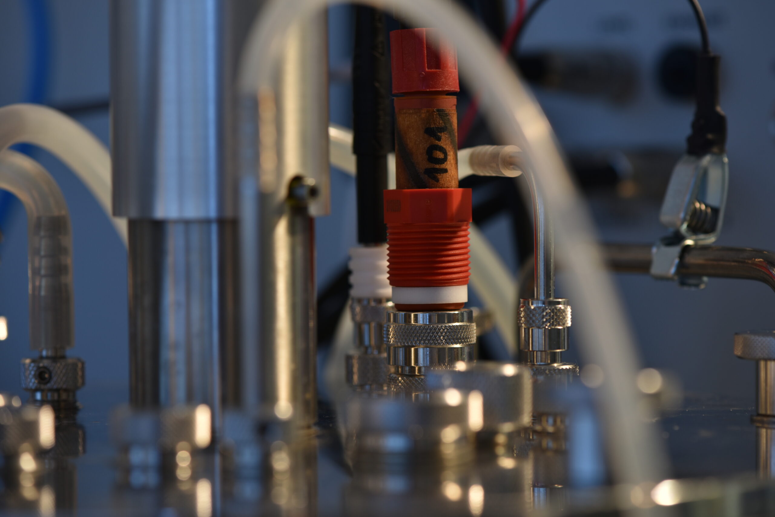 Bioprocess piloting hardware at the YDLabs U.S. lab in Durham, North Carolina